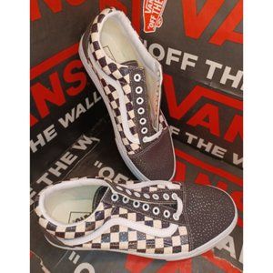 Vans Old Skool Checkered (Confetti) Black/True White Men's 9.5 VN0AU3B2NA